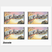 ニュージャージー州キャピタル10代,ヴィンテージ 長方形シール (シート)