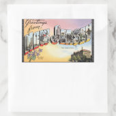 ニュージャージー州キャピタル10代,ヴィンテージ 長方形シール (バッグ)