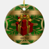 ニュージャージー州クリスマスオーナメント セラミックオーナメント (裏面)