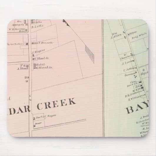 ニュージャージー州グッドラックベイビルシダークリーク マウスパッド (正面)