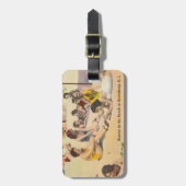 ニュージャージー州ケアンズバーグ – アンティークビーチショアシーン ラゲッジタグ (正面縦)