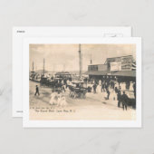 ニュージャージー州ケープメイ市ボードウォークヴィンテージ ポストカード (正面/裏面)