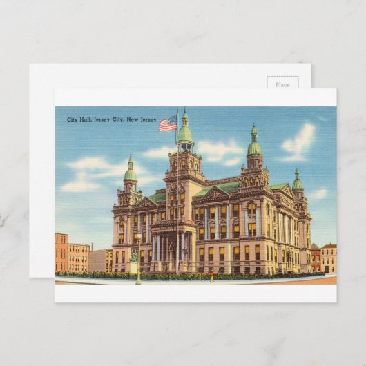 ニュージャージー州シティホール ポストカード (正面/裏面)