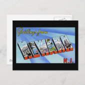 ニュージャージー州ニューアークからの挨拶 ポストカード (正面/裏面)