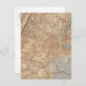 ニュージャージー州ニューアークとエリザベス ポストカード (正面/裏面)