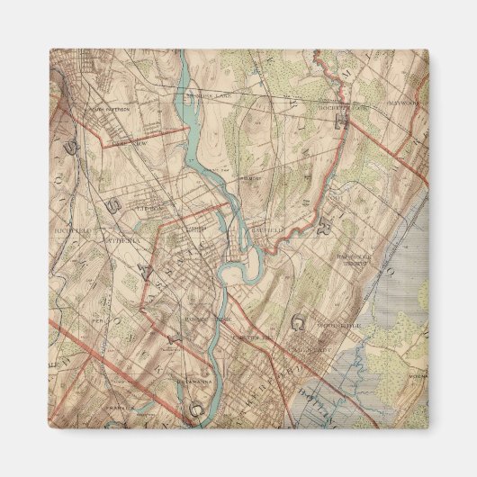 ニュージャージー州ニューアークとパターソン マグネット (正面)