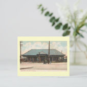 ニュージャージー州ニューアーク駅ヴィンテージ ポストカード (スタンド正面)