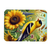 ニュージャージー州バードイースタンゴールドフィンチ マグネット (横)