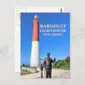 ニュージャージー州バーネガットライトハウス ポストカード (正面/裏面)