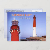 ニュージャージー州バーネガットライトハウス ポストカード (正面/裏面)