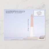 ニュージャージー州バーネガットライトハウス ポストカード (裏面)