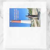 ニュージャージー州バーネガットライトハウス 長方形シール (バッグ)