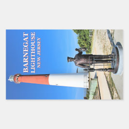 ニュージャージー州バーネガットライトハウス 長方形シール