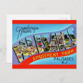 ニュージャージー州パリセイズ 挨拶ポストカード ポストカード (正面/裏面)