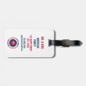 ニュージャージー州パーソナライズされたラゲージタグ ラゲッジタグ (裏面横)