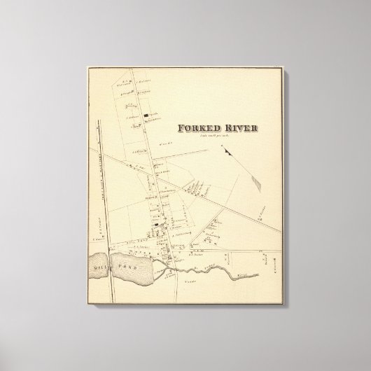 ニュージャージー州フォーク川 キャンバスプリント (正面)