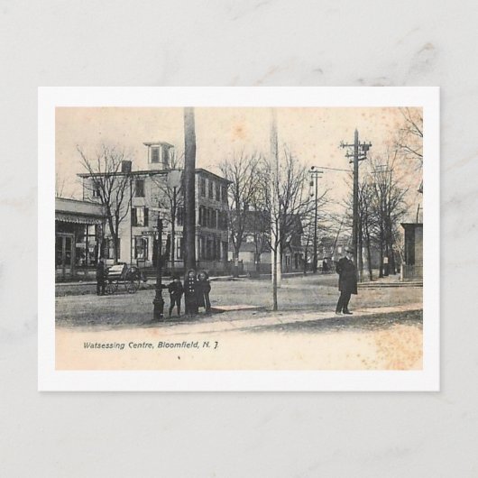 ニュージャージー州ブルームフィールド市ウォッシングセンターヴィンテージ ポストカード (正面)