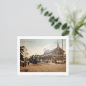 ニュージャージー州ブルームフィールド駅ヴィンテージ ポストカード (スタンド正面)