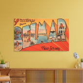 ニュージャージー州ベルマー – ラージ・レター・シーン キャンバスプリント (インサイチュ (リビング))