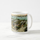 ニュージャージー州ホボケンのハンブルク・アメリカン・ライン コーヒーマグカップ (正面右)