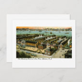 ニュージャージー州ホボケンのハンブルク・アメリカン・ライン ポストカード (正面/裏面)