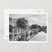ニュージャージー州ボントンのモリス運河ヴィンテージ ポストカード (正面/裏面)