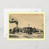 ニュージャージー州ポンプトンの鉄道倉庫ヴィンテージ ポストカード (正面/裏面)