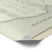 ニュージャージー州マナスクアンの地図 ポスター (角)