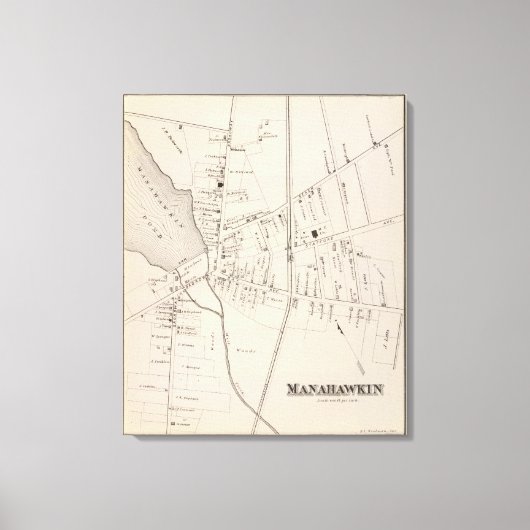 ニュージャージー州マナホキン キャンバスプリント (正面)