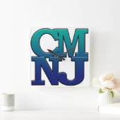 ニュージャージー州メイ岬からの挨拶 スクエア壁時計 (ホーム)