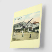 ニュージャージー州メイ岬ボードウォークヴィンテージ スクエア壁時計 (傾斜)