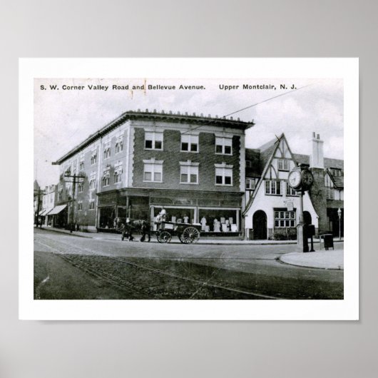 ニュージャージー州モントクレアのバレーロードヴィンテージ ポスター (正面)