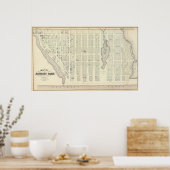 ニュージャージー州モンマス郡アスベリー公園の地図 ポスター (キッチン)