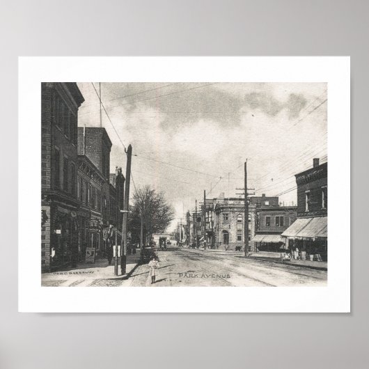 ニュージャージー州ラザフォードのPark Ave.ヴィンテージ ポスター (正面)