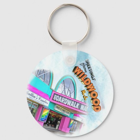 ニュージャージー州ワイルドウッド キーホルダー (正面)