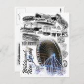 ニュージャージー州ワイルドウッド ポストカード (正面/裏面)