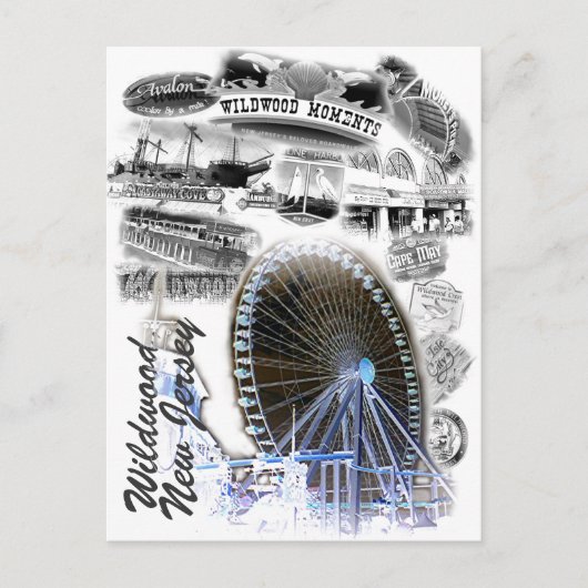 ニュージャージー州ワイルドウッド ポストカード (正面)