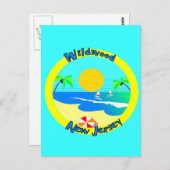 ニュージャージー州ワイルドウッド ポストカード (正面/裏面)