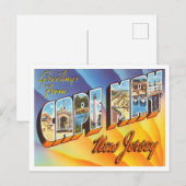 ニュージャージー州ヴィンテージ旅行マメイ岬からの挨拶 ポストカード (正面/裏面)