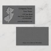 ニュージャージー州名刺の石の外観 名刺 (正面/裏面)