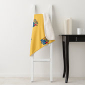 ニュージャージー州旗と愛国心のあるシェルパ毛布 シェルパブランケット (インサイチュ)