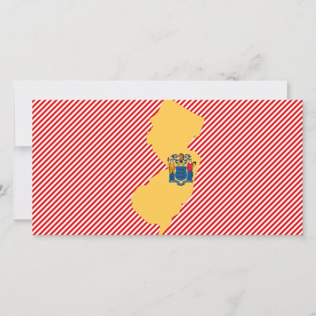 ニュージャージー州旗の地図 (正面)