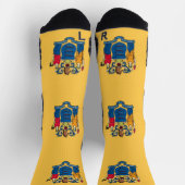 ニュージャージー州旗を持つアスレティッククルー靴下 ソックス (上部)