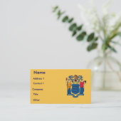 ニュージャージー州旗を持つ名刺 名刺 (スタンド正面)