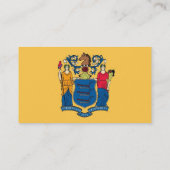 ニュージャージー州旗を持つ名刺 名刺 (裏面)