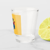ニュージャージー州旗を持つ愛国的なショットグラス ショットグラス (右)