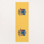 ニュージャージー州旗を持つ愛国的なヨガマット ヨガマット (裏面)