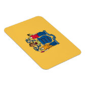 ニュージャージー州旗を持つ愛国的な柔軟な磁石 マグネット (右側)