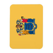 ニュージャージー州旗を持つ愛国的な柔軟な磁石 マグネット (縦)