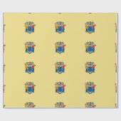 ニュージャージー州旗シール ラッピングペーパー (フラット)